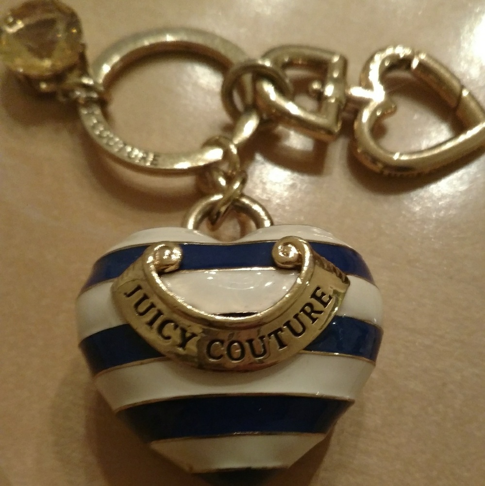 Juicy Couture heart key chain
